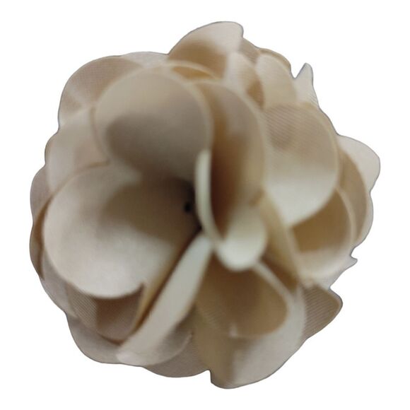 MEN'S LARGE SOLID GOLD LAYERED LAPEL PIN FLOWER. - Picture 1 of 2